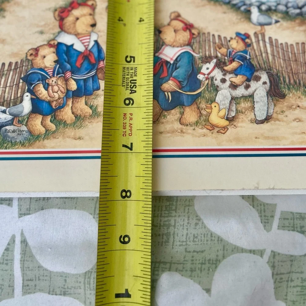 Charming VTG Nautical Beach Vacation Bear Family Wall Decor